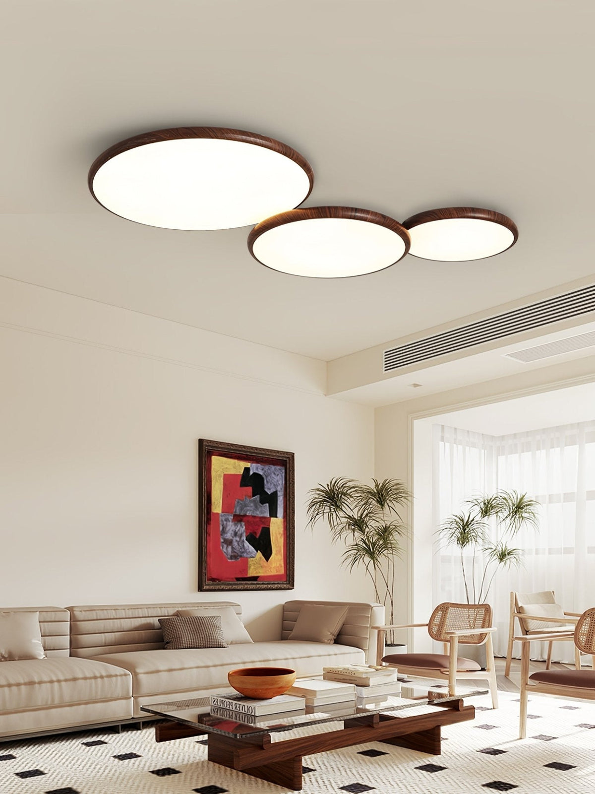 Bluxen Moderne plafondlamp met dunne geometrische vorm
