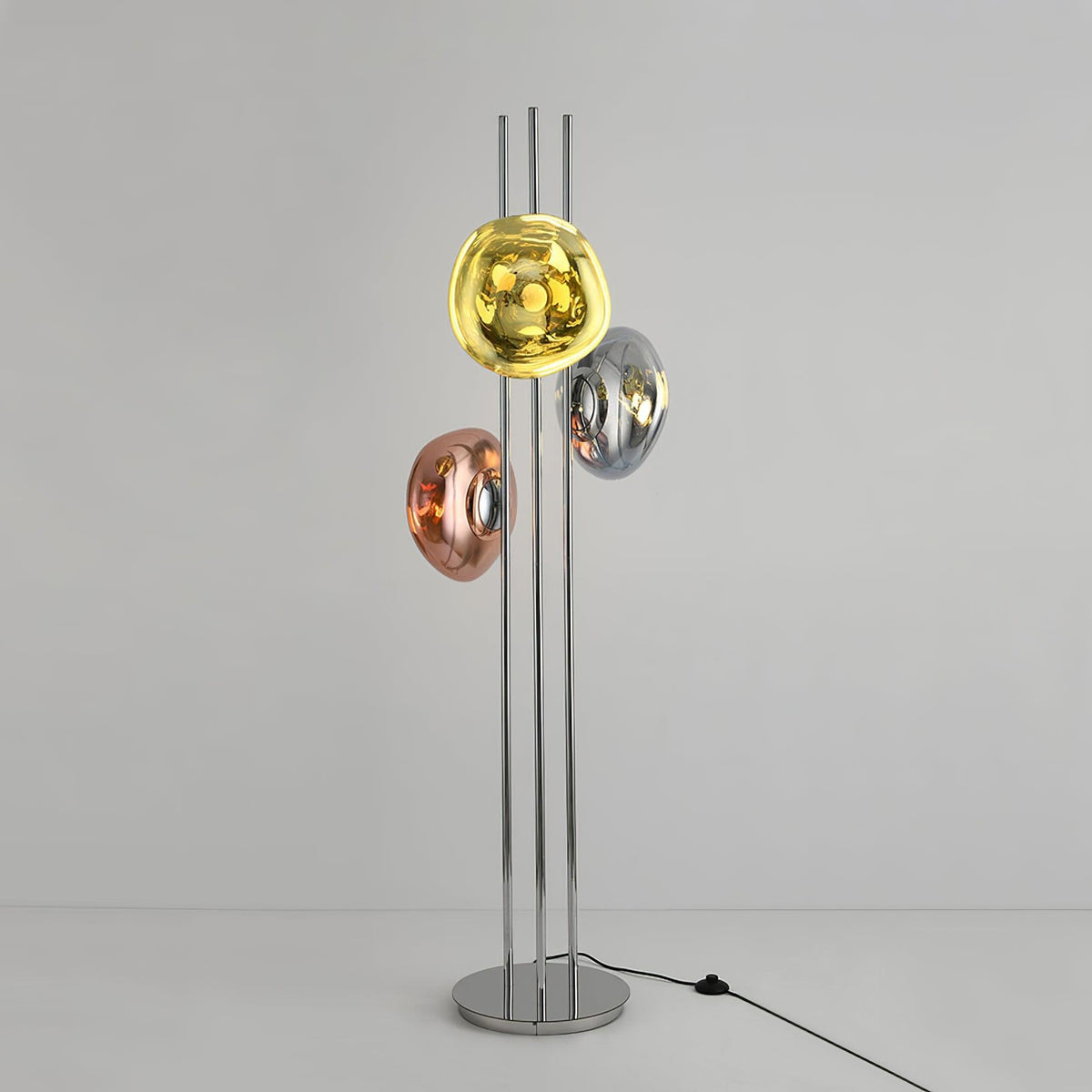 Gevara moderne vloerlamp in chroom