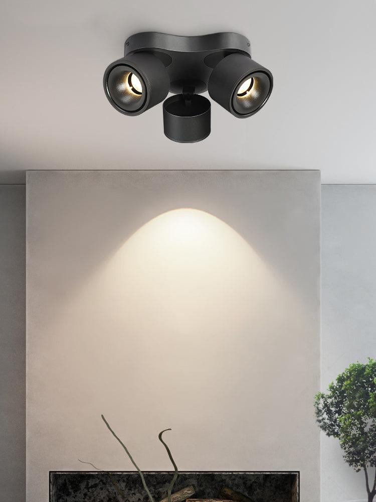 Reneine draaibare vouwbare plafondlamp met drie lichtpunten