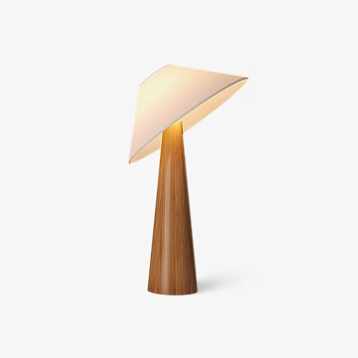 Vosile sculpturale tafellamp van hout