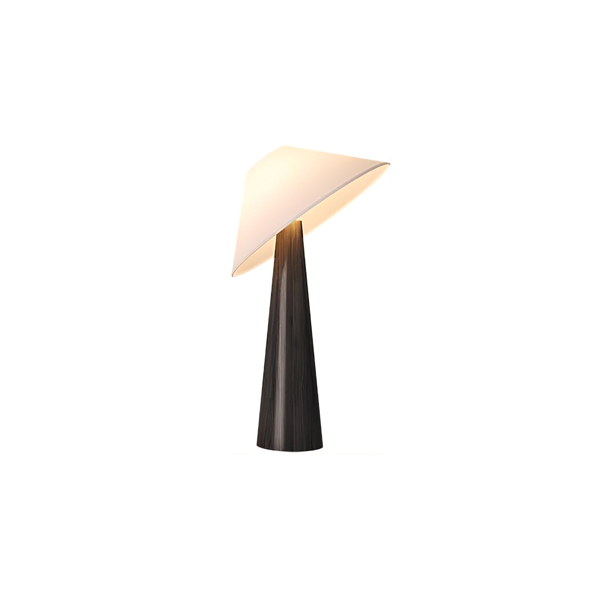 Vosile sculpturale tafellamp van hout