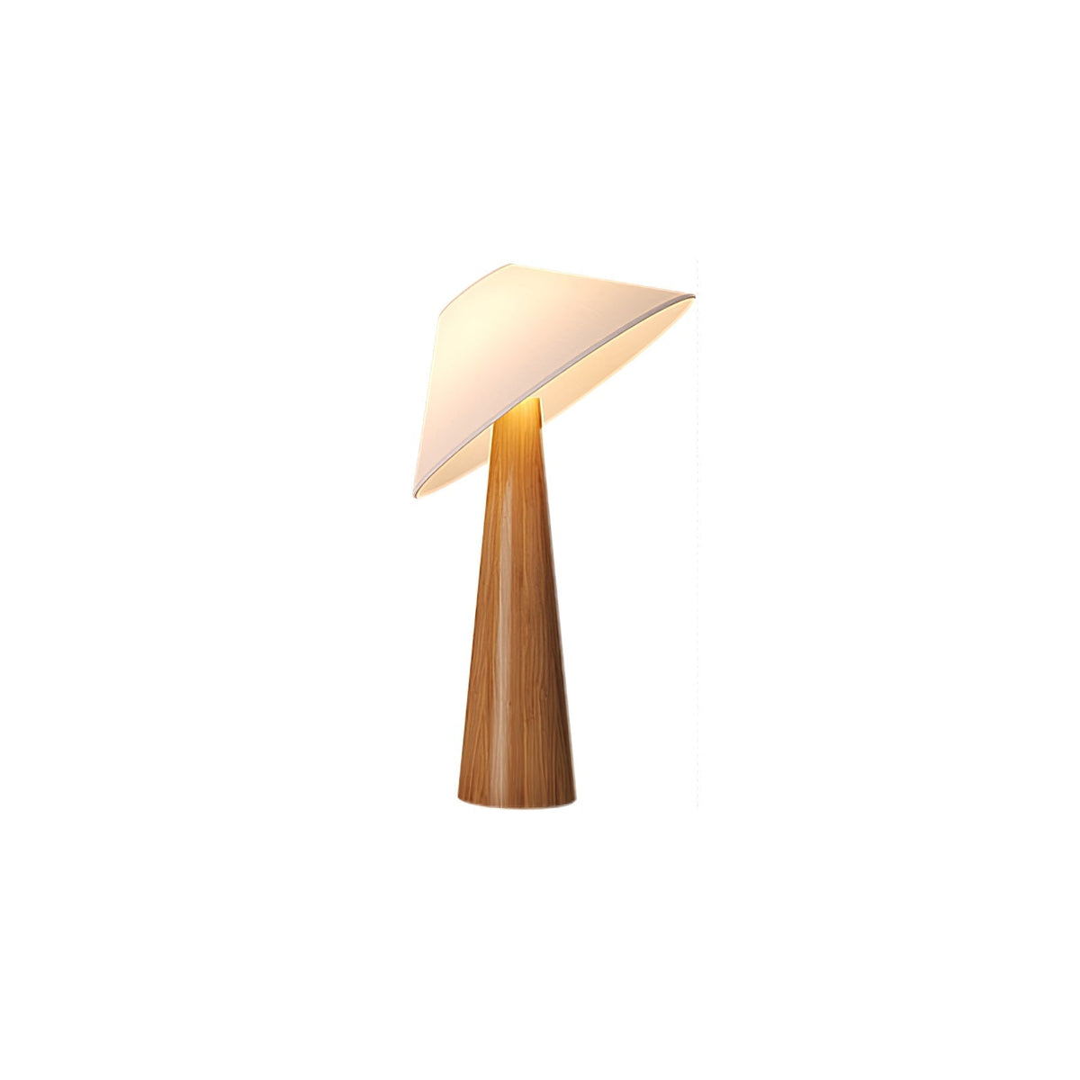 Vosile sculpturale tafellamp van hout