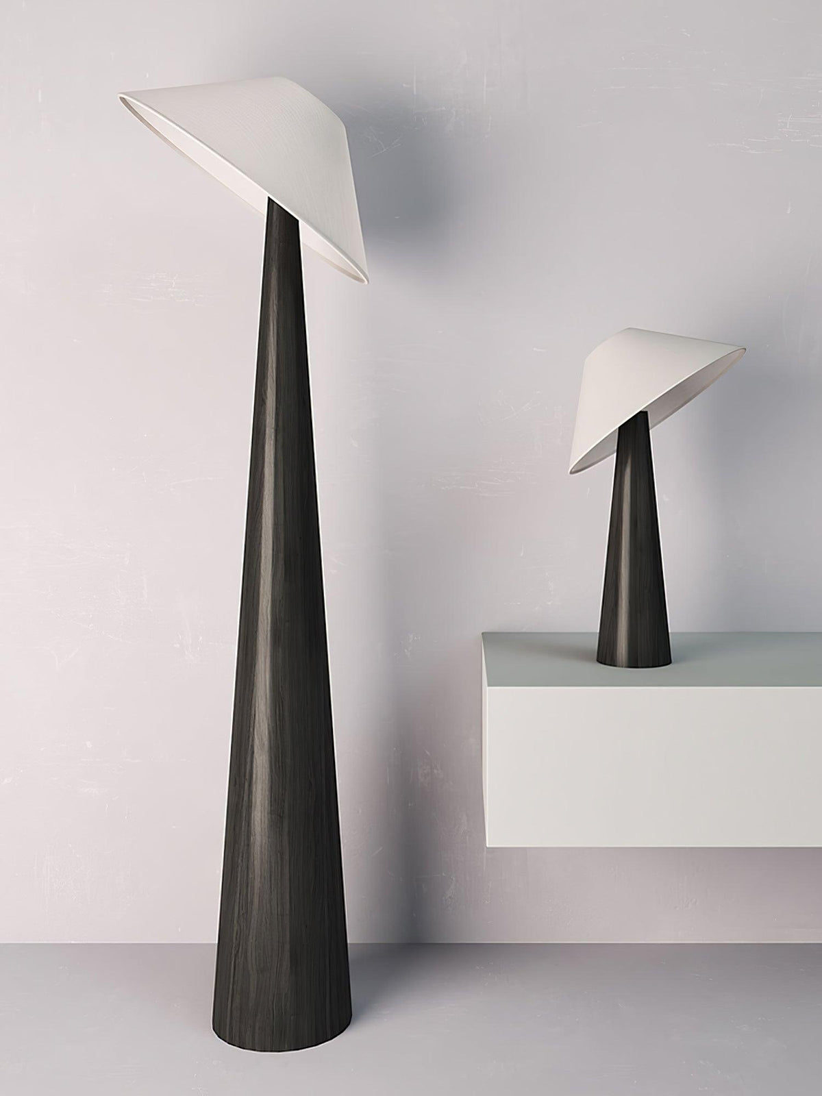 Vosile sculpturale tafellamp van hout