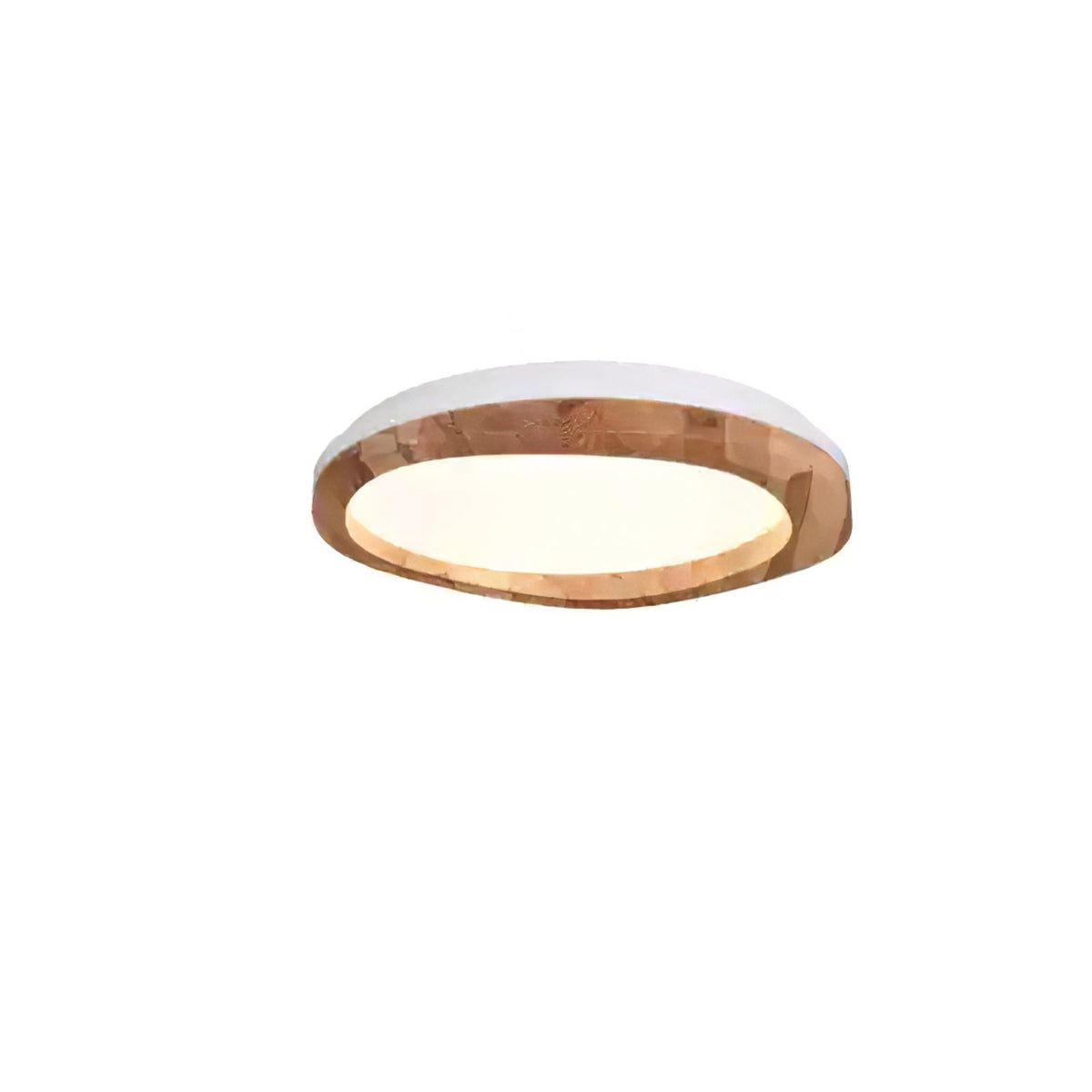 Artalis walnoothout vlakke plafondlamp