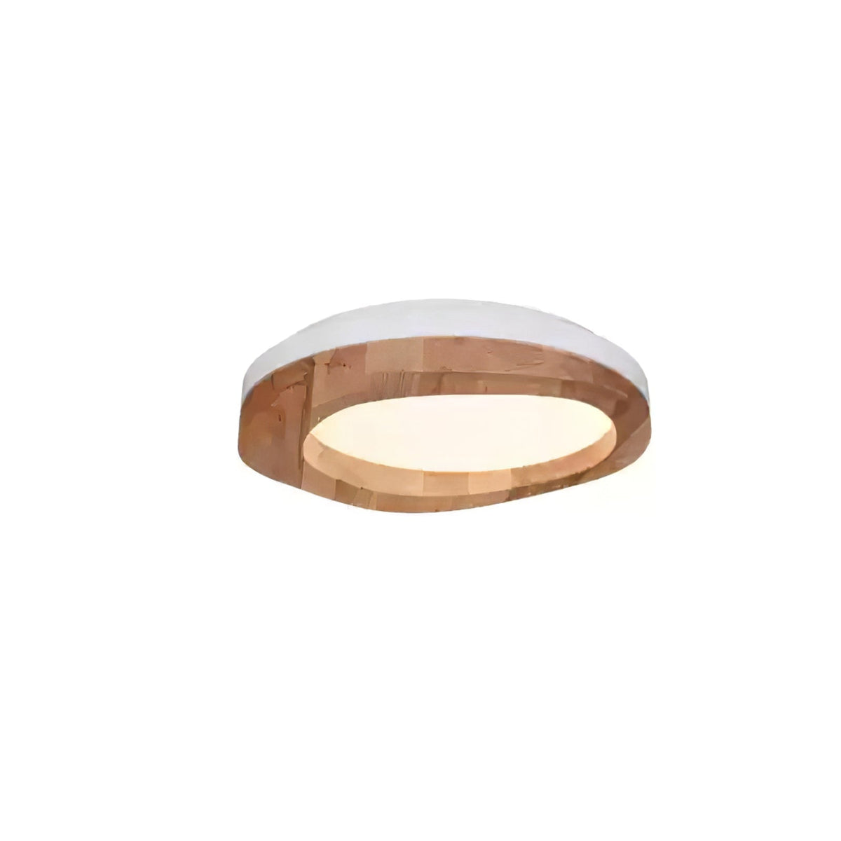 Artalis walnoothout vlakke plafondlamp