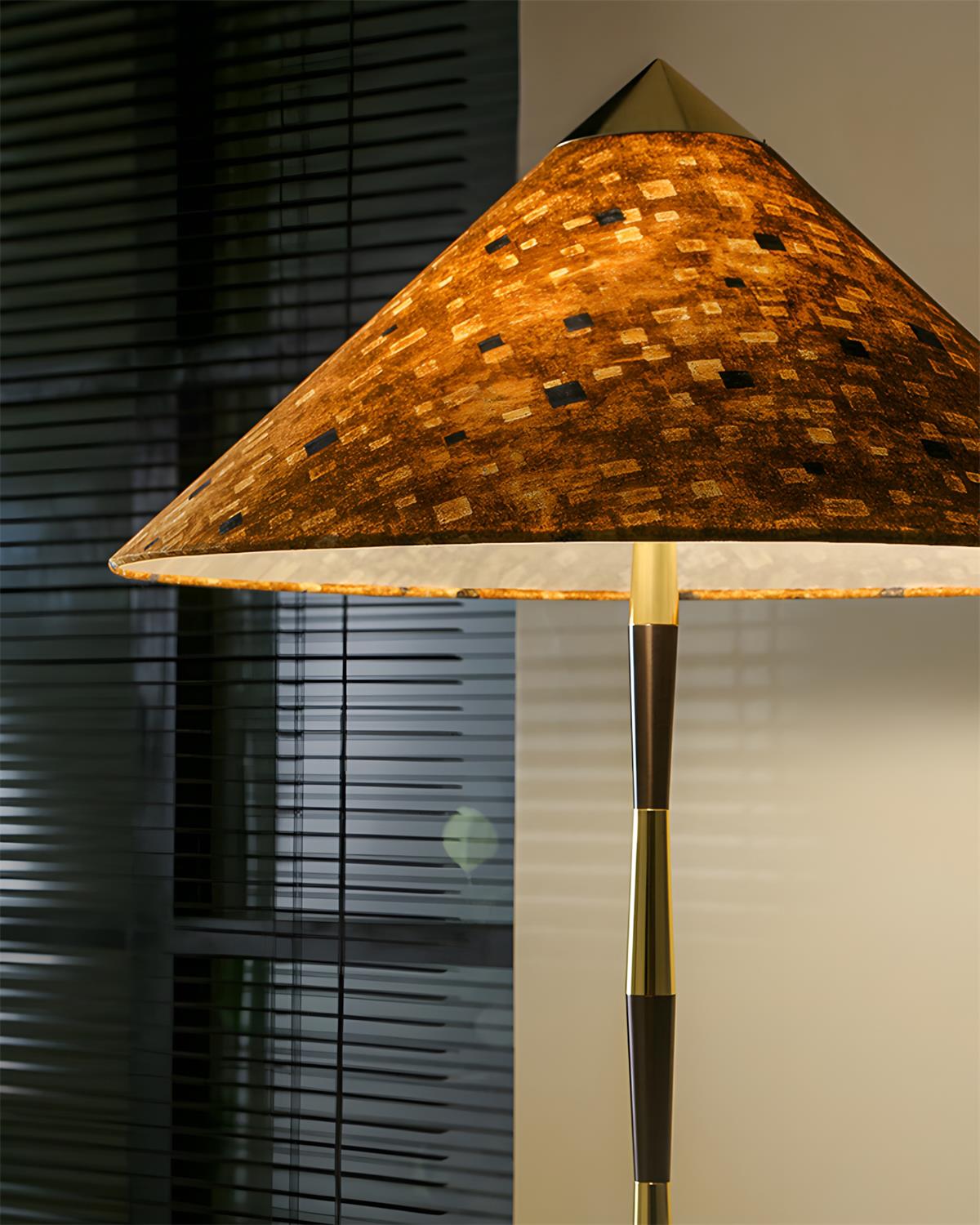 Burlwood vloerlamp