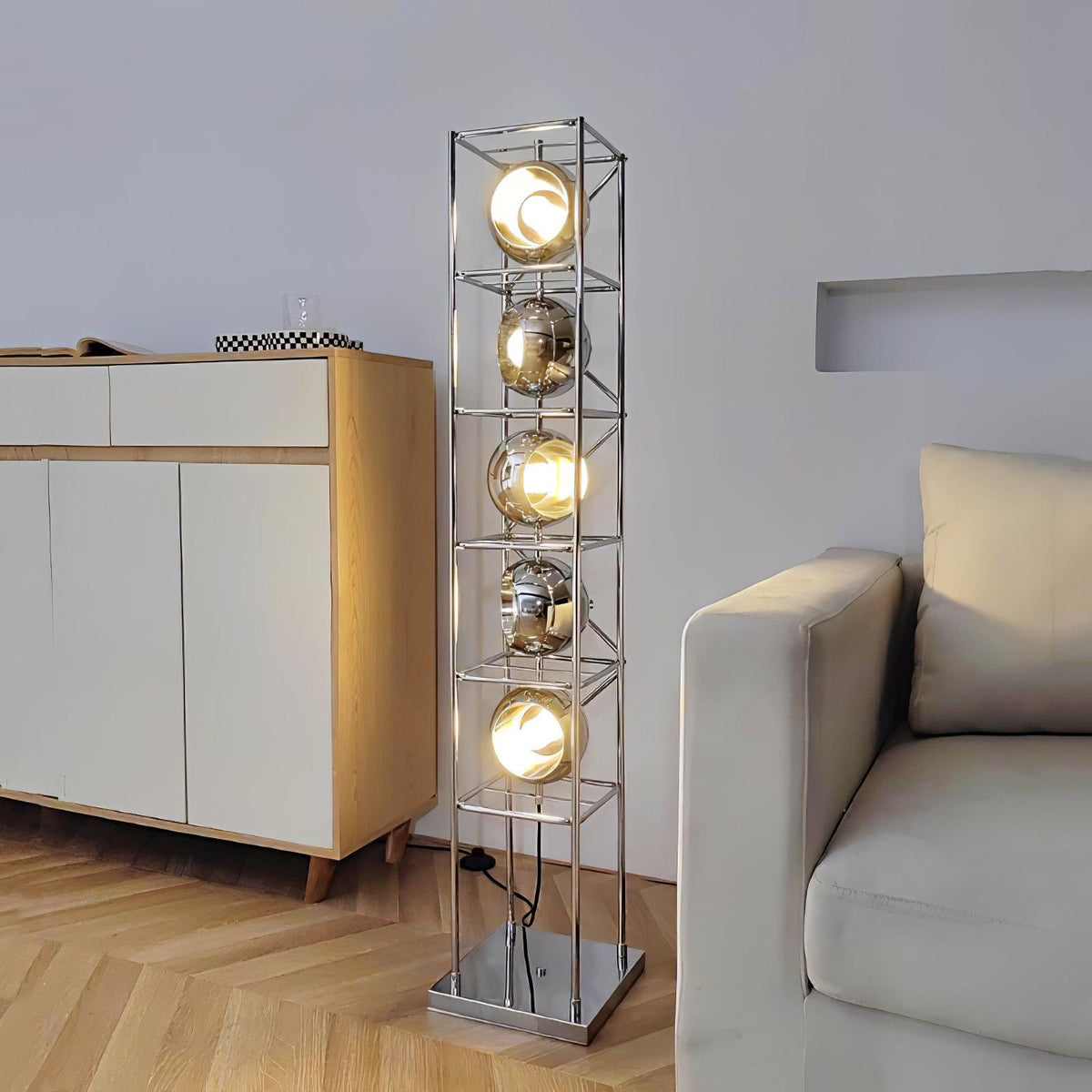 Halvor industriële vloerlamp