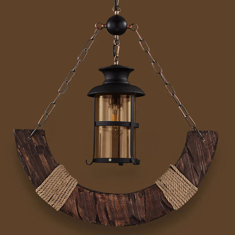 Austin Decoratief LED Hanglampen Hout Bruin Woonkamer/Eetkamer