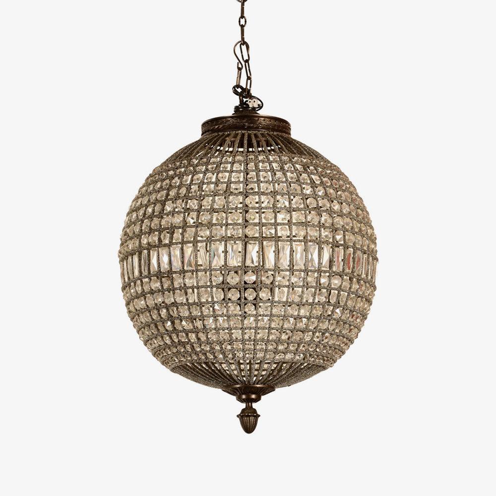 Elyinissa Kroonluchter Goud bollen Kristal Vintage