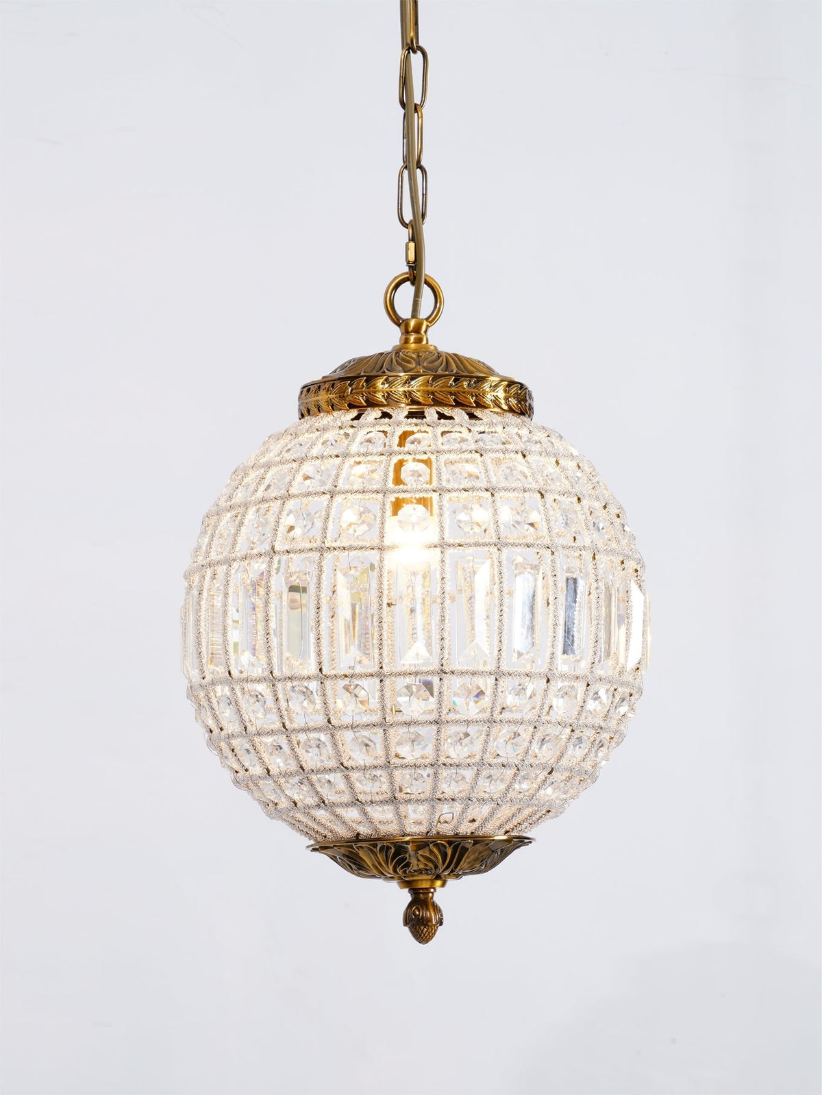 Elyinissa Kroonluchter Goud bollen Kristal Vintage