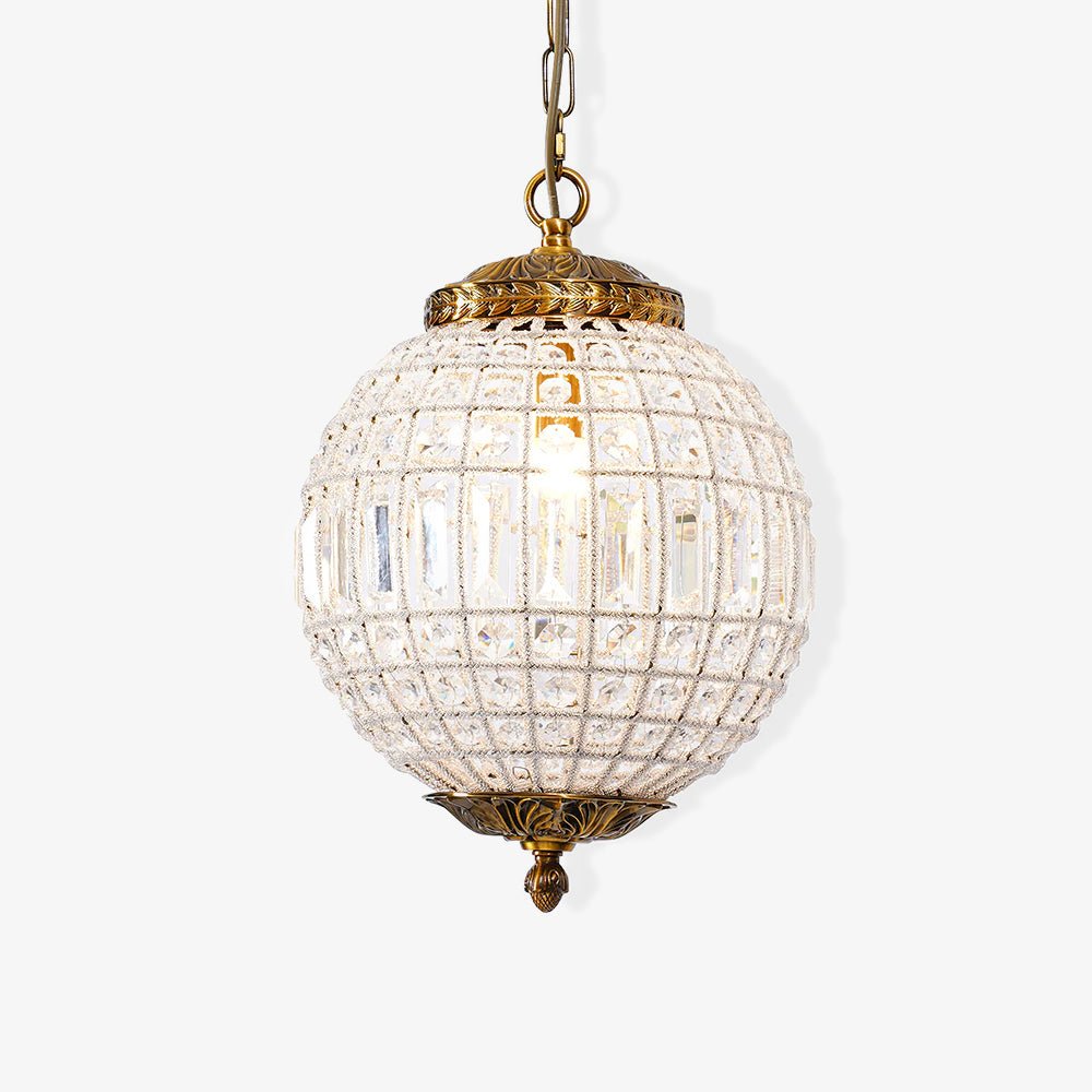 Elyinissa Kroonluchter Goud bollen Kristal Vintage