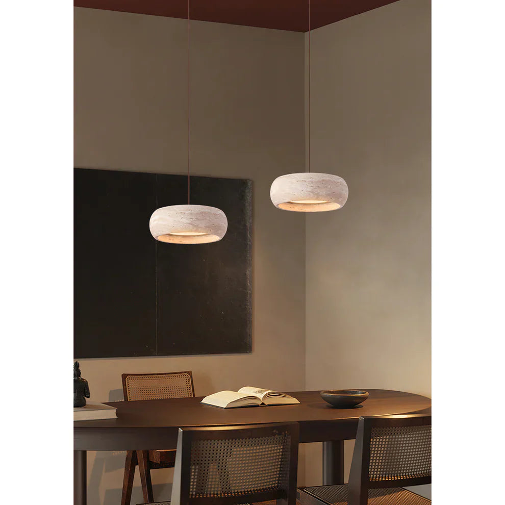 Ozawa Modern Ronde Cement Hanglampen Lampenkap Slaapkamer Eetkamer