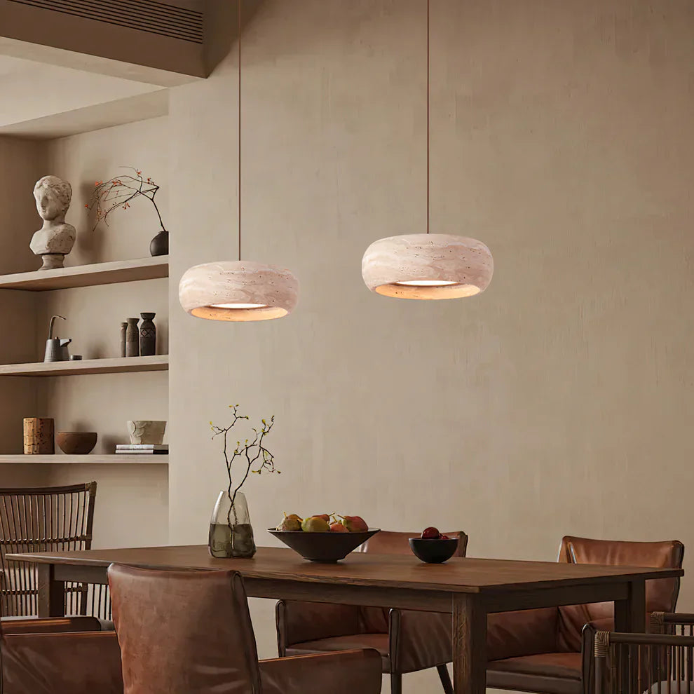 Ozawa Modern Ronde Cement Hanglampen Lampenkap Slaapkamer Eetkamer
