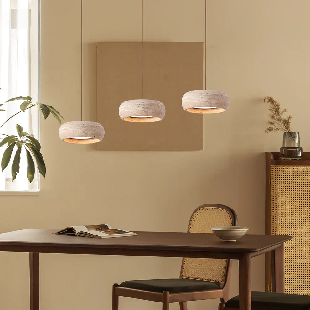 Ozawa Modern Ronde Cement Hanglampen Lampenkap Slaapkamer Eetkamer