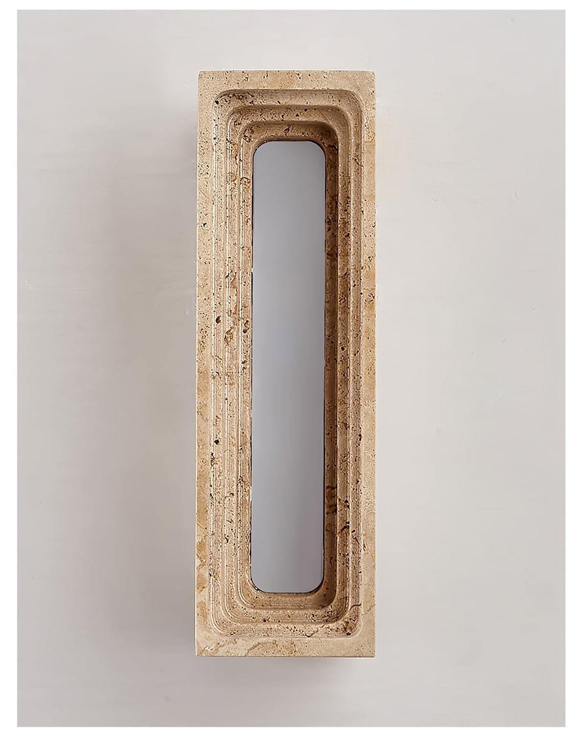 Atheila wandlamp in Geel travertin