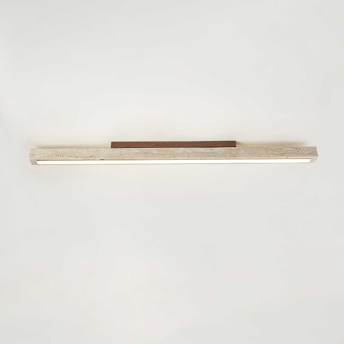 Valinian Minimalistische plafondlamp van travertin