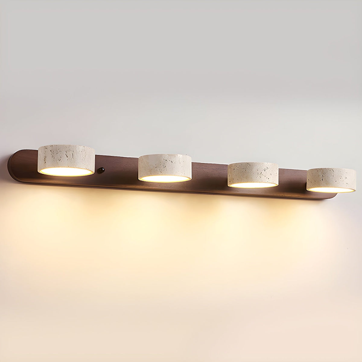 Voloreth minimalistisch travertin wandlamp