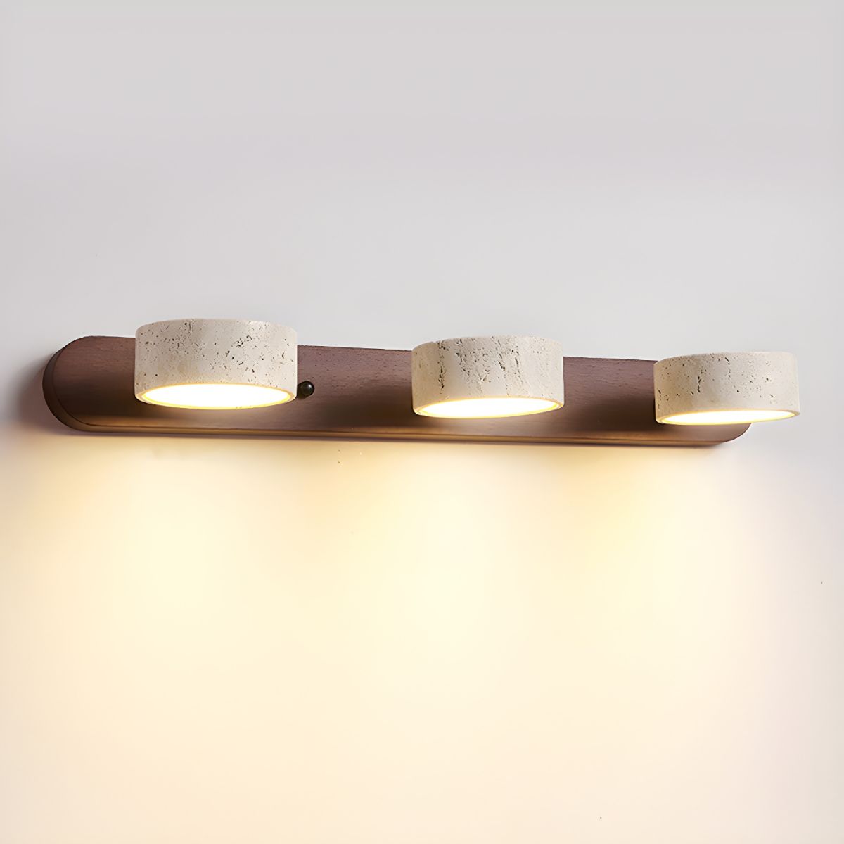 Voloreth minimalistisch travertin wandlamp