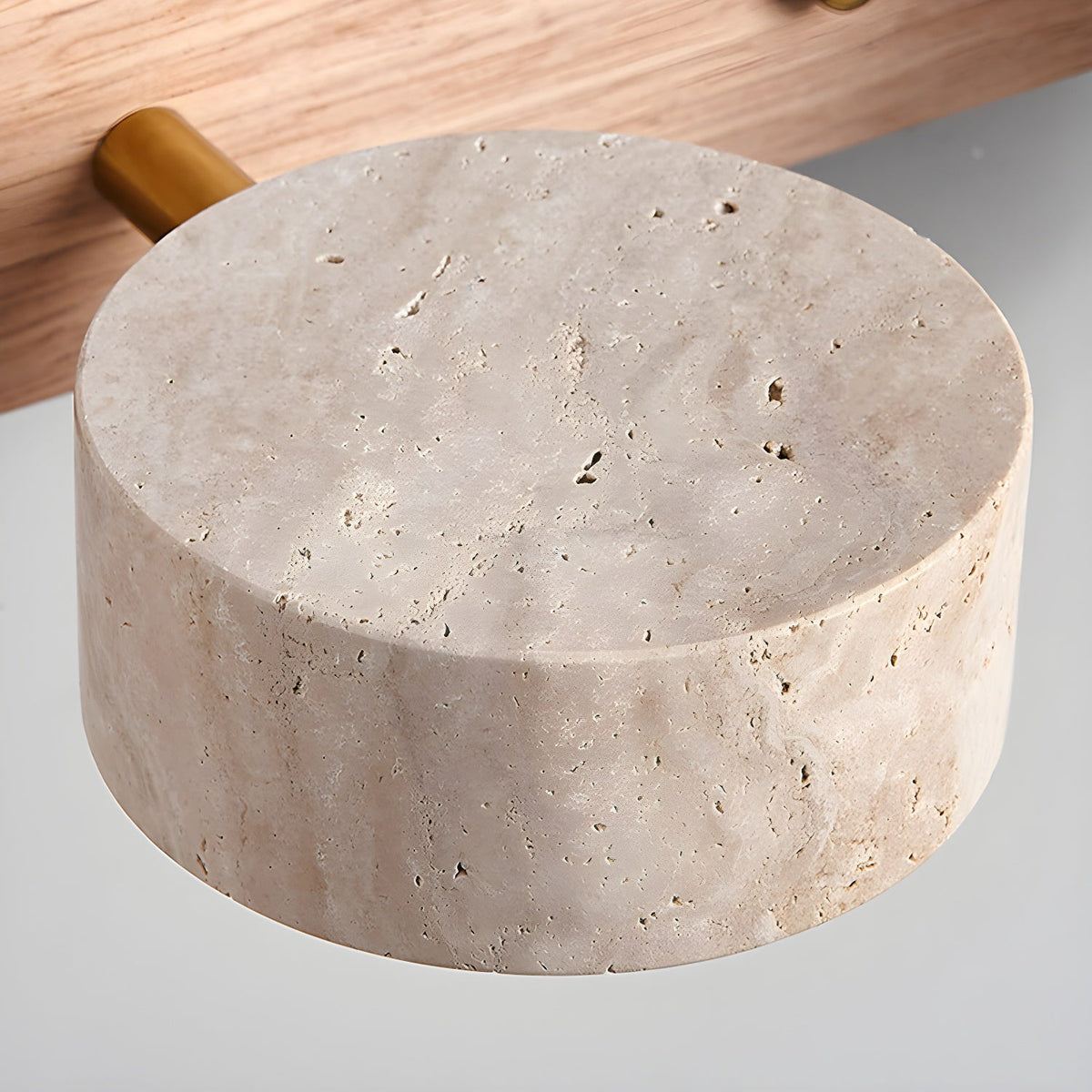 Voloreth minimalistisch travertin wandlamp