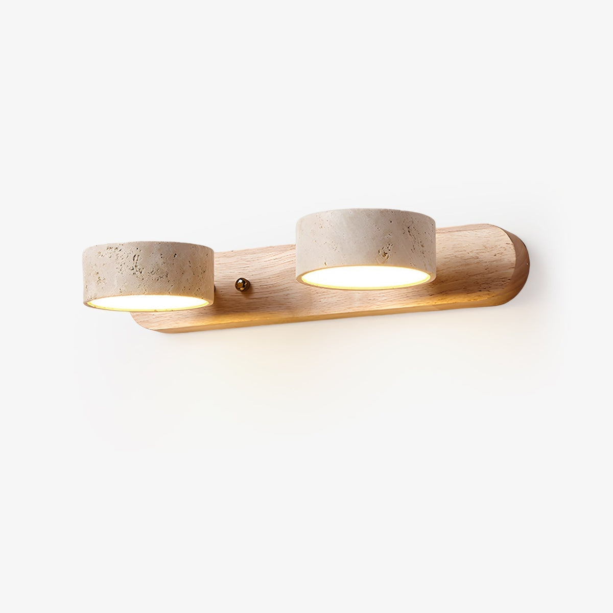Voloreth minimalistisch travertin wandlamp