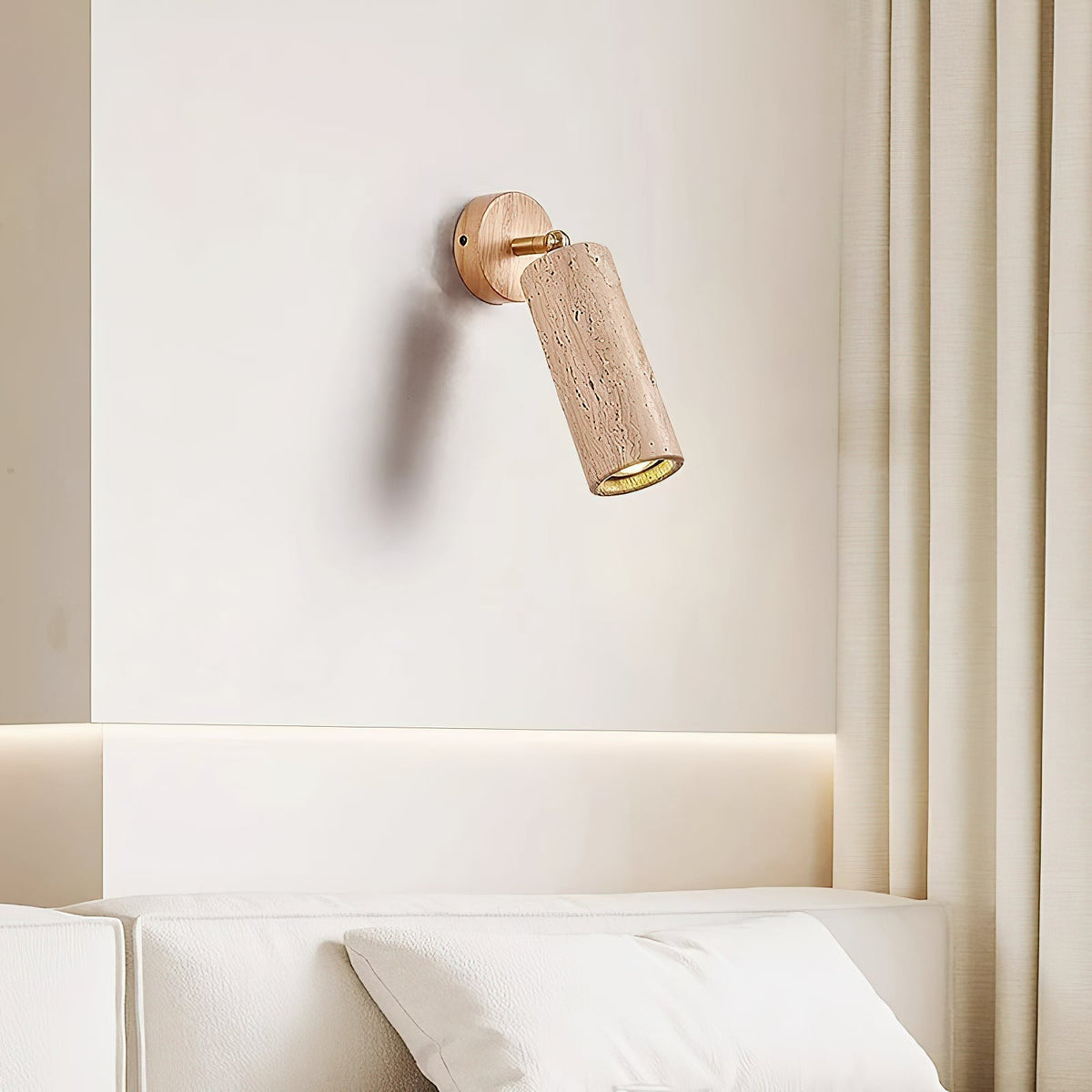 Seralella travertin wandlamp