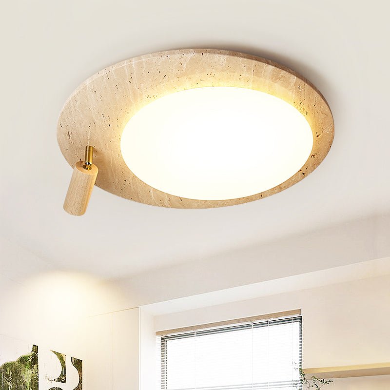 Nivorne travertin Ovale Knop plafondlamp
