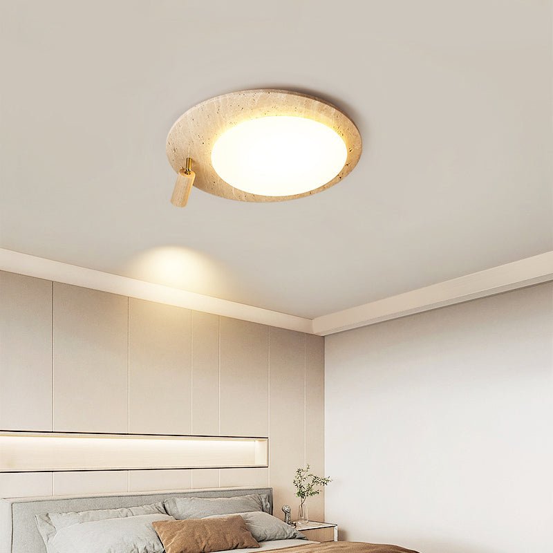 Nivorne travertin Ovale Knop plafondlamp