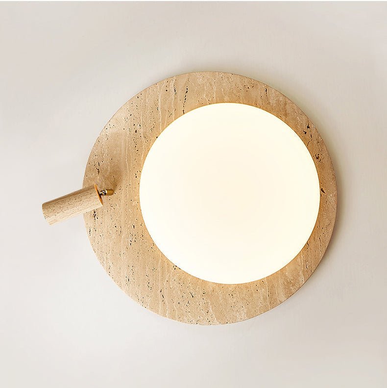 Nivorne travertin Ovale Knop plafondlamp