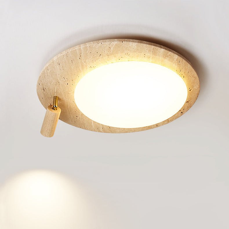 Nivorne travertin Ovale Knop plafondlamp