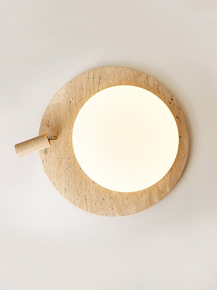 Nivorne travertin Ovale Knop plafondlamp