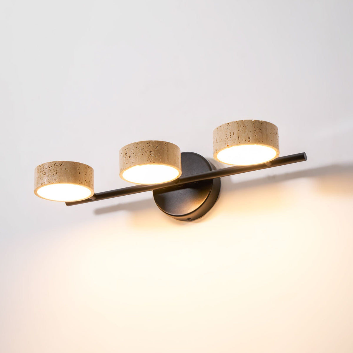 Ceshair meerkoppige travertin wastafelverlichting