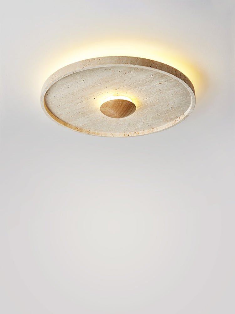 Gino Geel Travertin Halo Plafondlamp Wandlamp