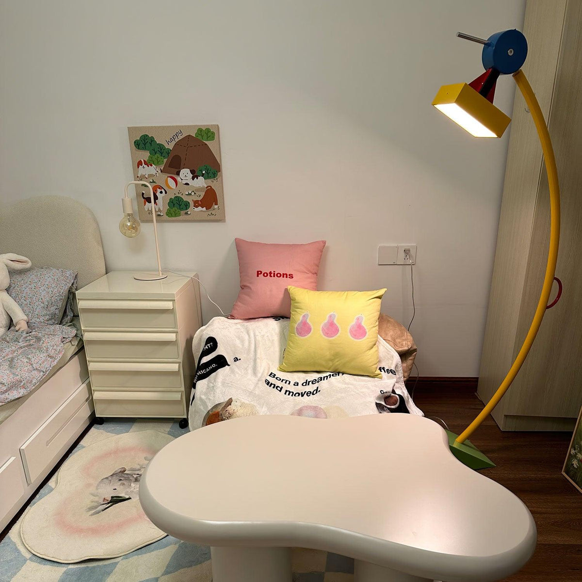 Ecori Acryl Kunst vloerlamp