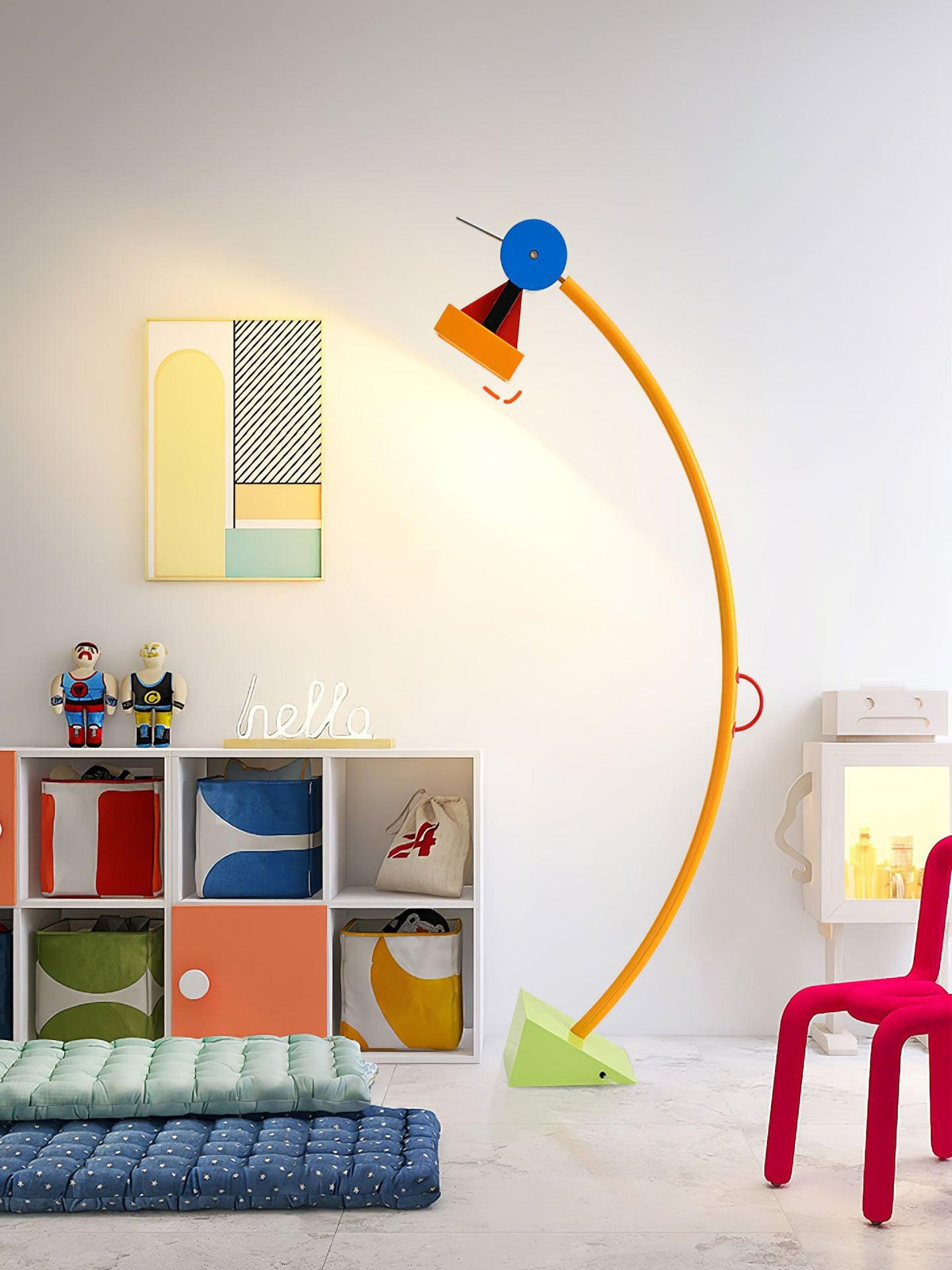 Ecori Acryl Kunst vloerlamp