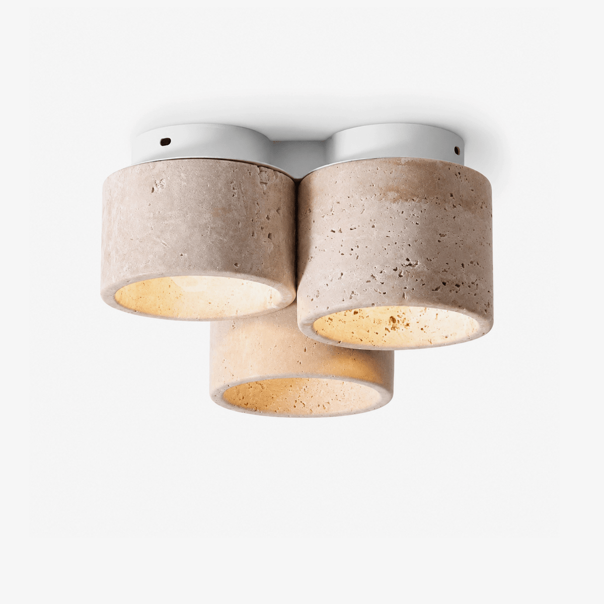 Seralora travertin plafondlamp