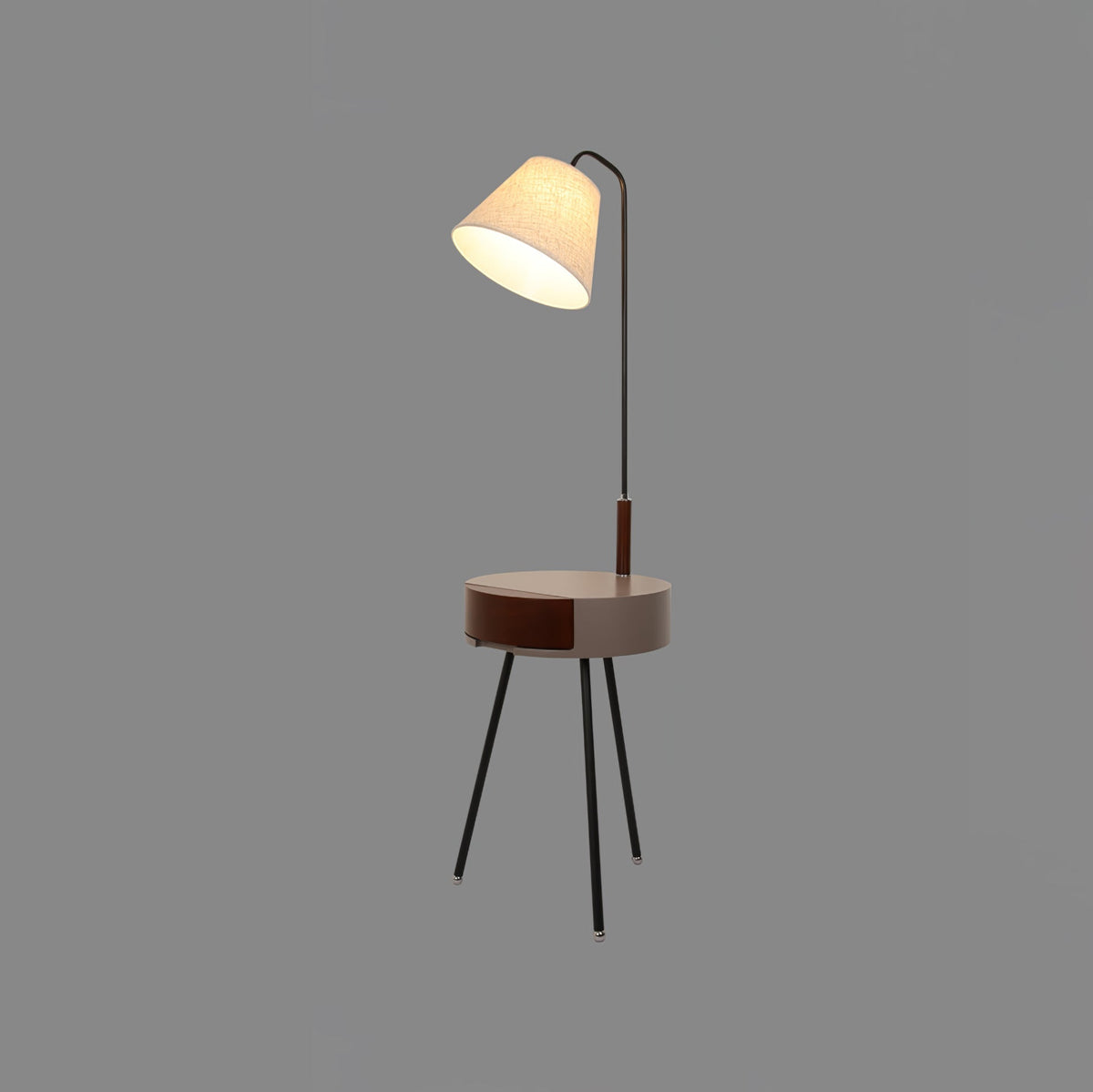 Lumo driepoot vloerlamp van linnen