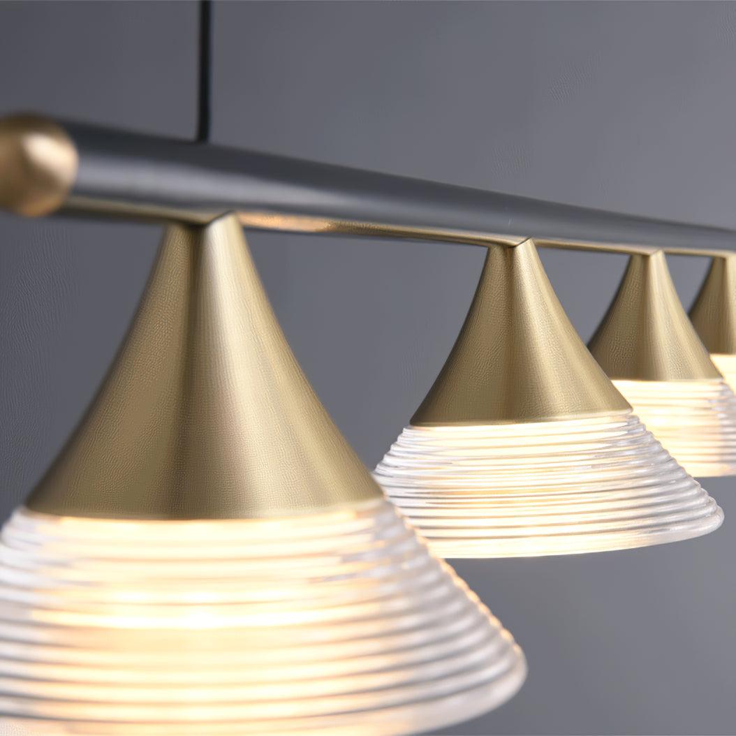 Auranielle Mid-Century Moderne hanglamp van messing