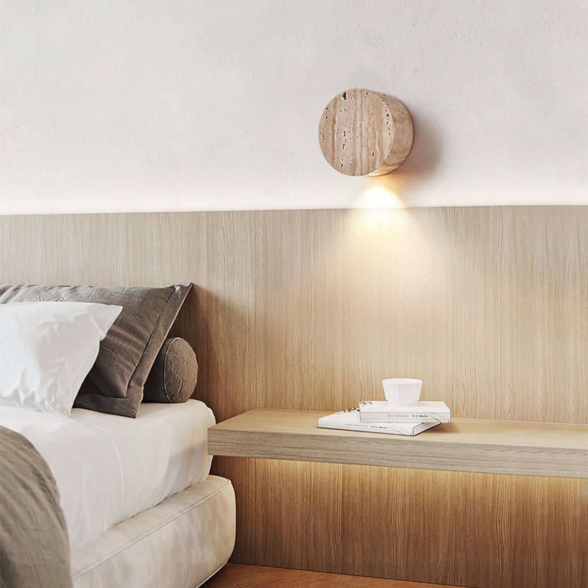 Tavoraya travertin wandlamp