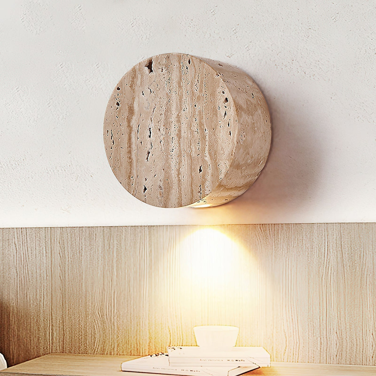 Tavoraya travertin wandlamp