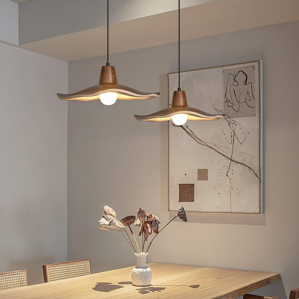 Veliviella Noordse kunst hars hanglamp