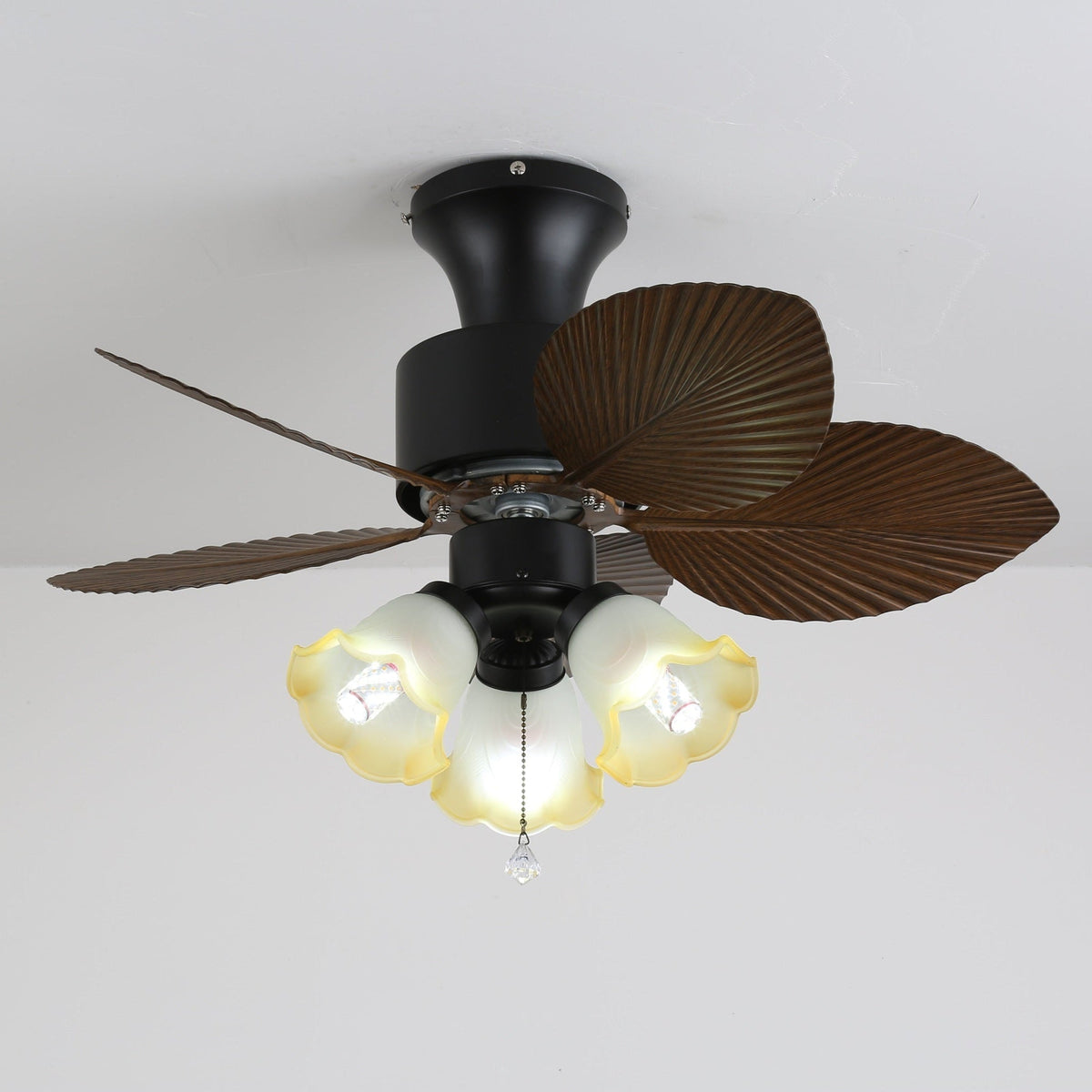 Marvella Vintage Houten Plafondventilator met Verlichting