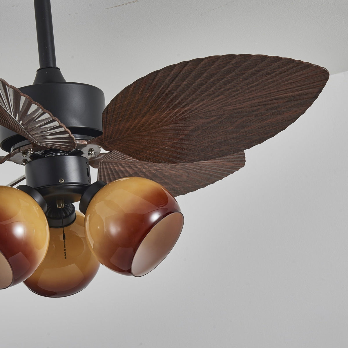 Rinaleria Vintage hout Plafondventilator met verlichting