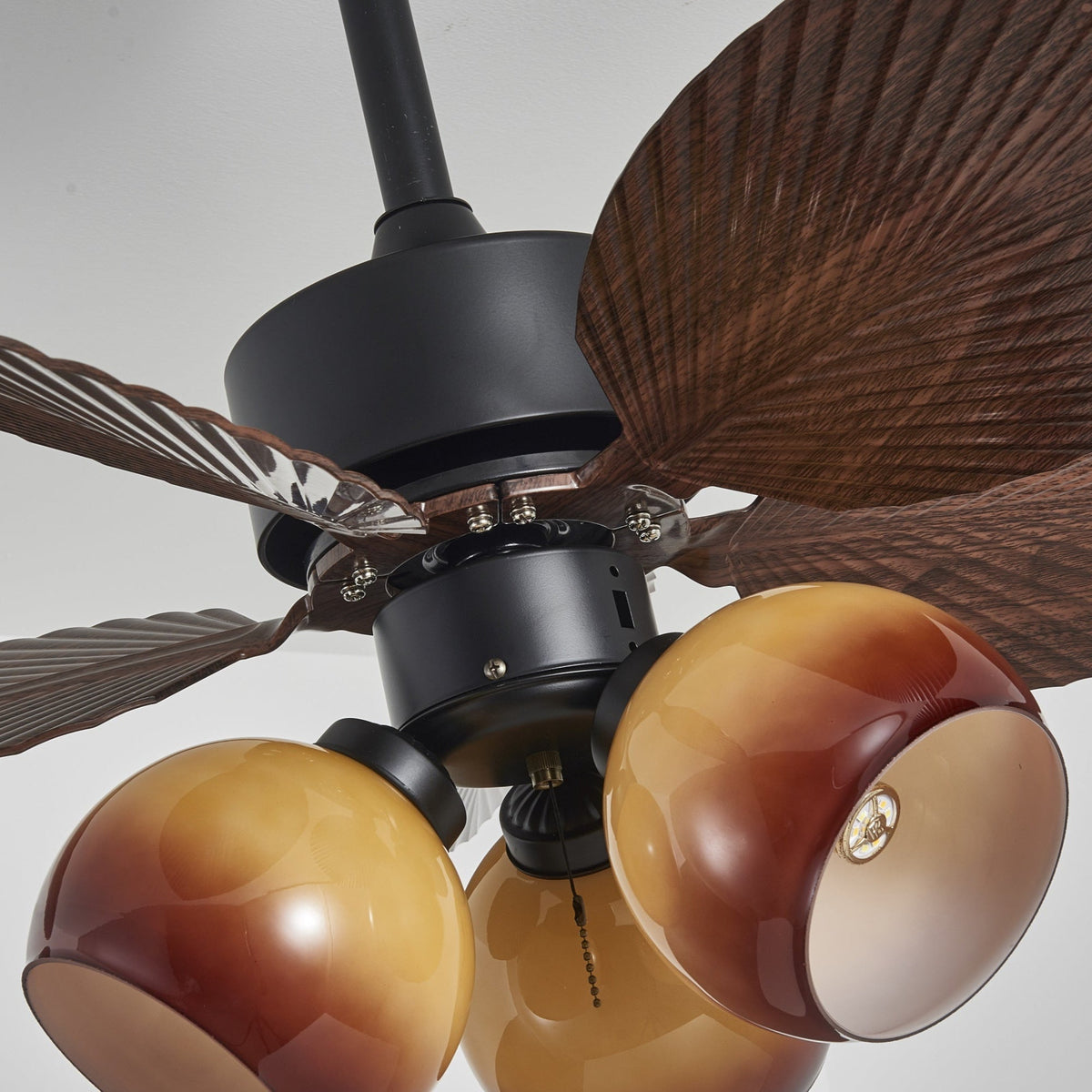 Rinaleria Vintage hout Plafondventilator met verlichting