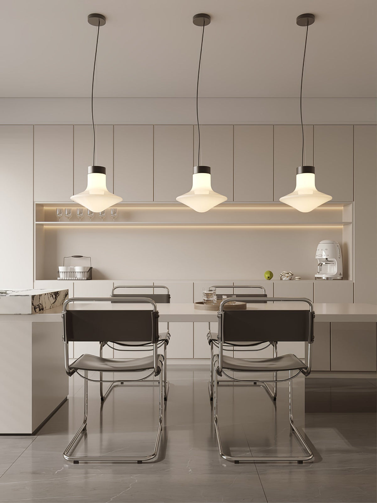 Esoleth Premium Noordse kunst glas hanglamp