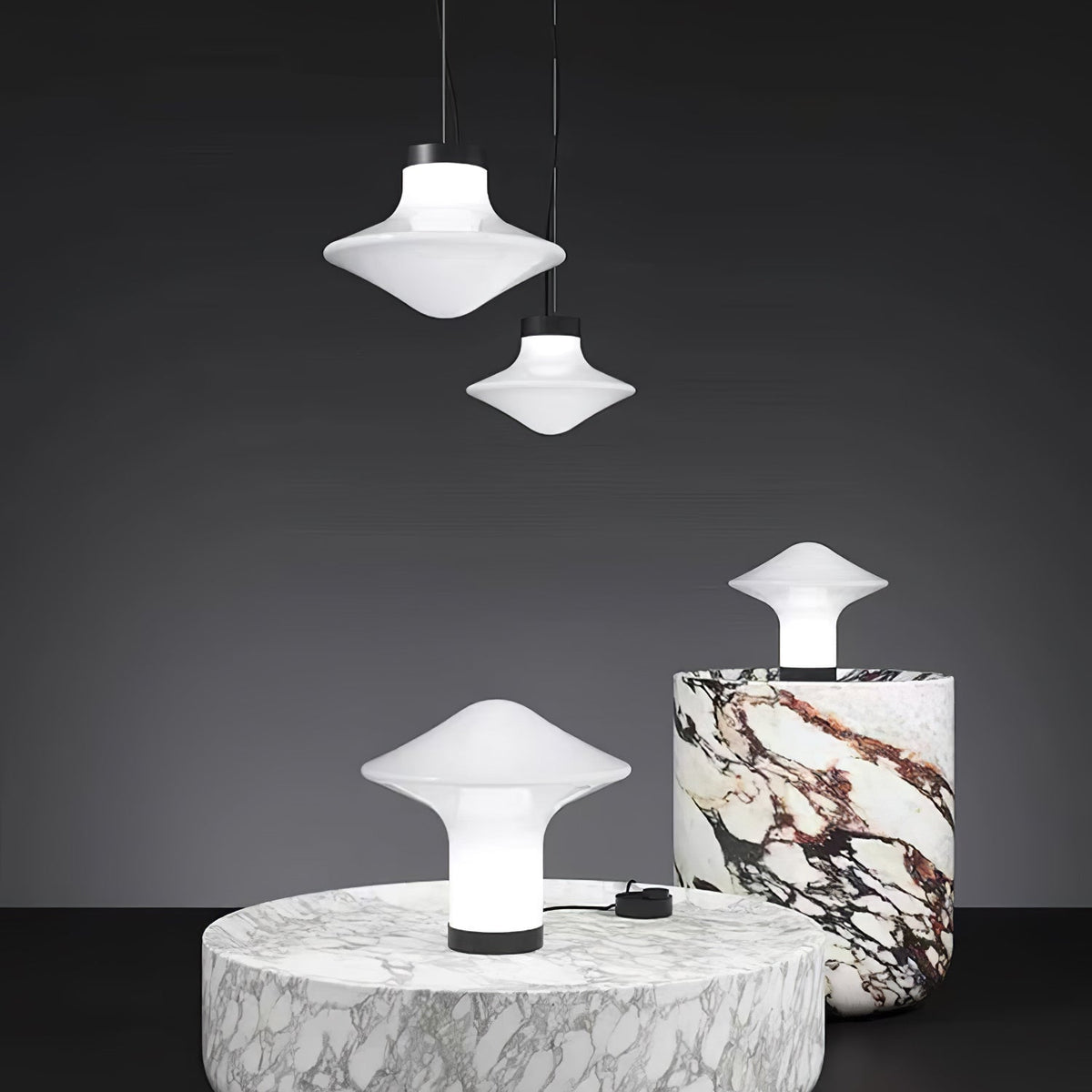 Esoleth Premium Noordse kunst glas hanglamp