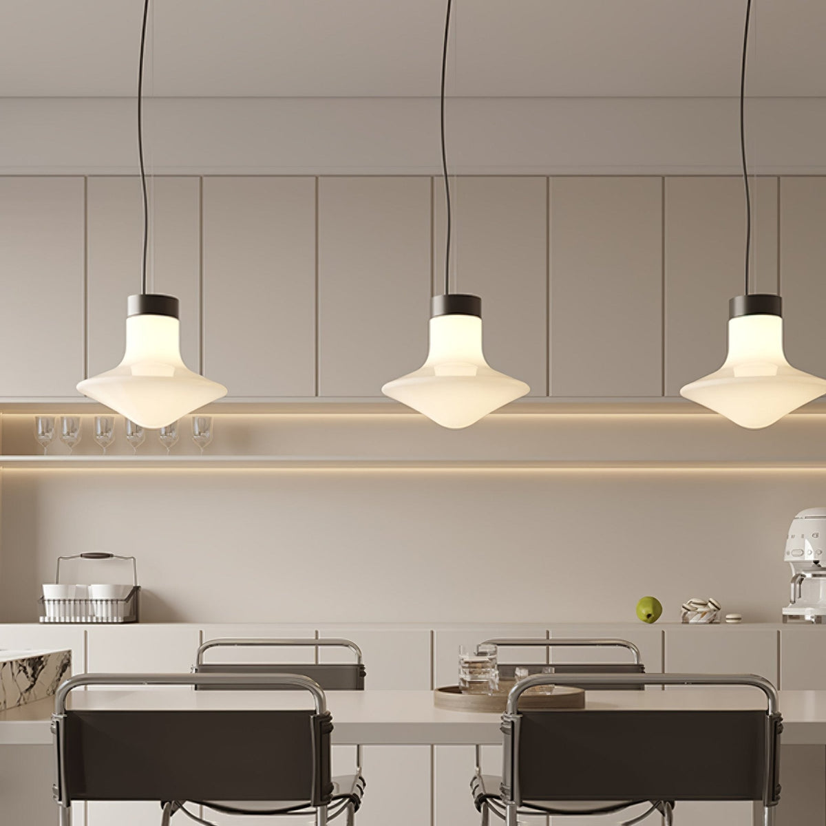 Esoleth Premium Noordse kunst glas hanglamp