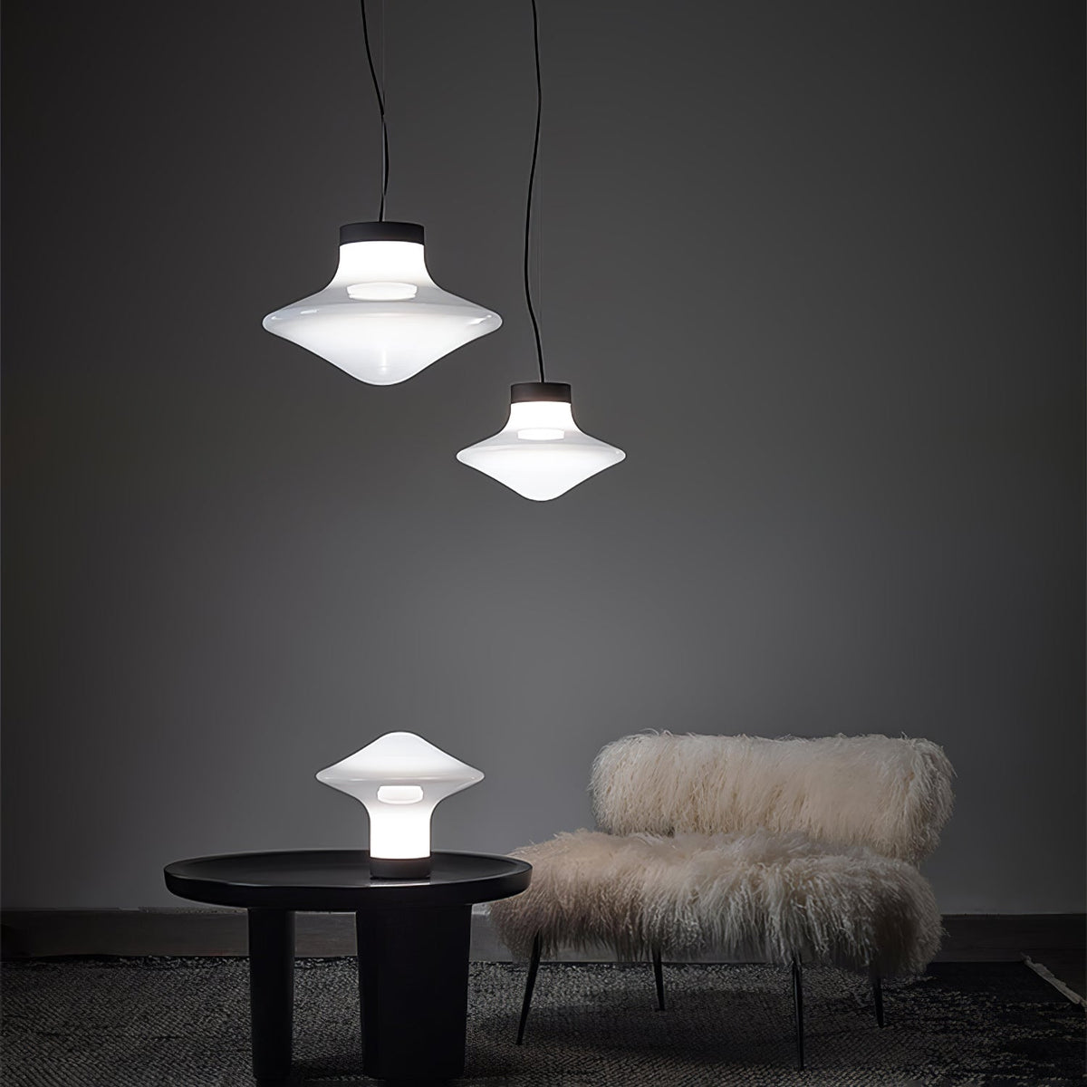 Esoleth Premium Noordse kunst glas hanglamp