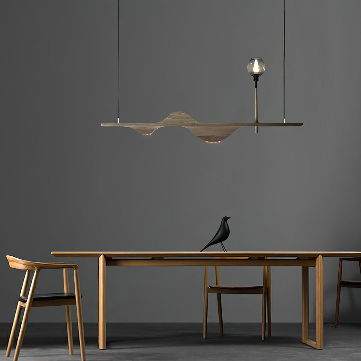 Cushais Wave hout hanglamp