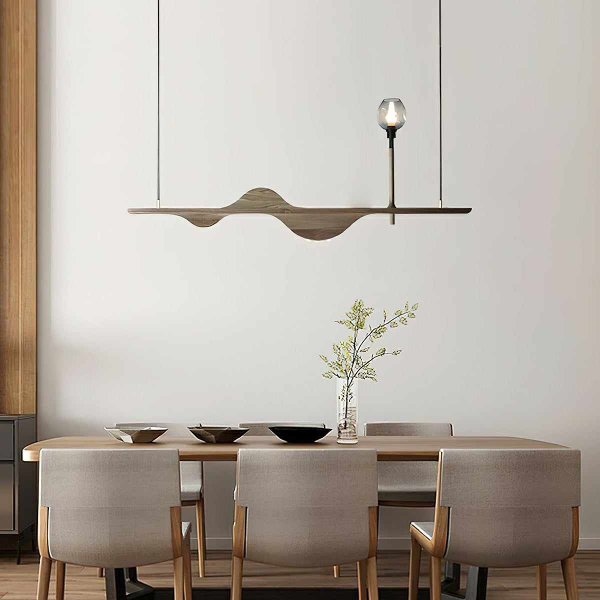 Cushais Wave hout hanglamp