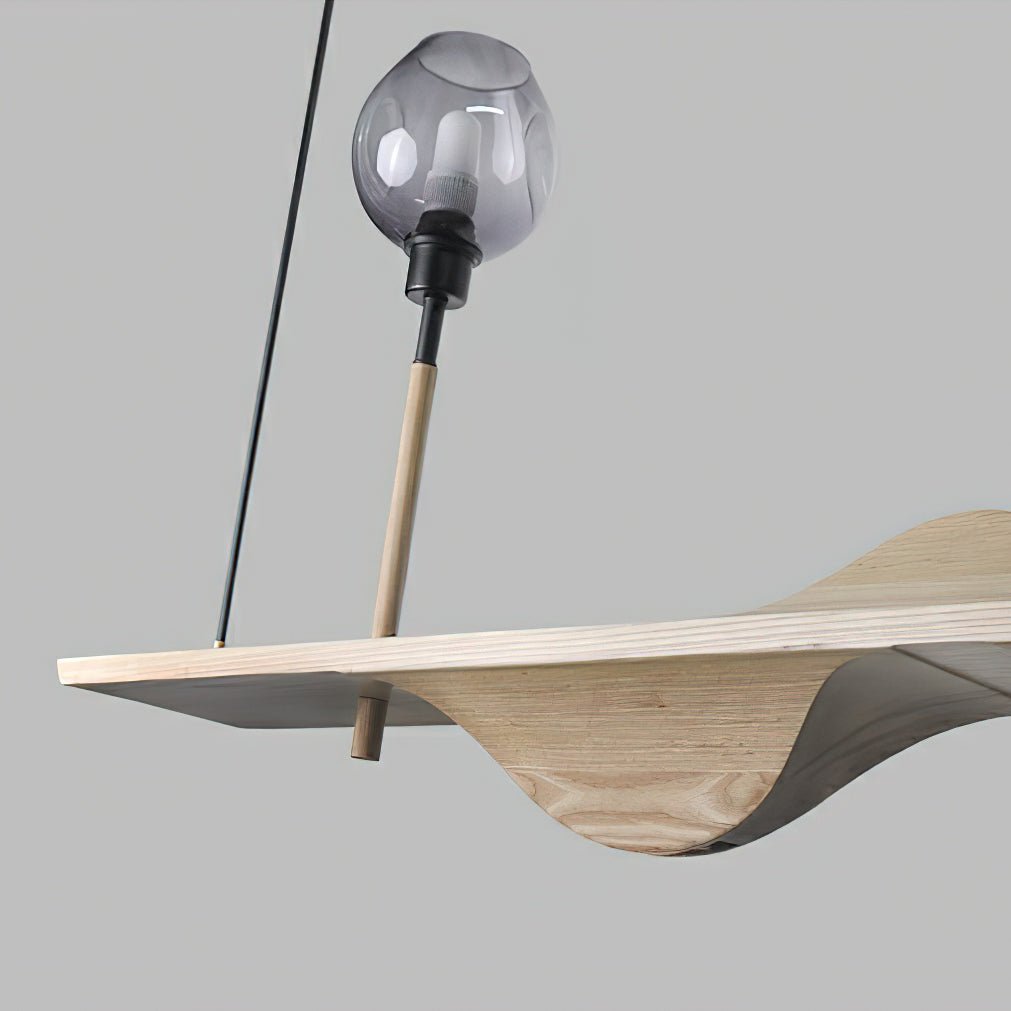 Cushais Wave hout hanglamp